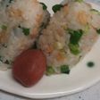 天かすと大葉のおにぎり