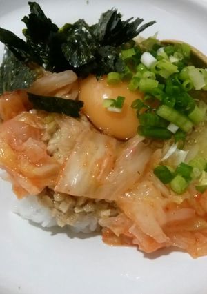 簡単一人ごはん☆納豆キムチ丼-レシピのメイン写真