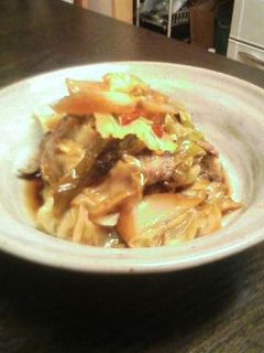 キャベツと豚肉の蒸し煮-レシピのメイン写真