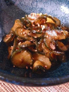 キュウリの梅かつお風味佃煮-レシピのメイン写真