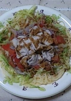 冷しゃぶの冷製パスタ-レシピのメイン写真