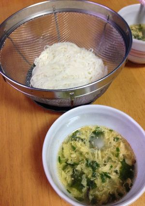 卵スープそうめん-レシピのメイン写真