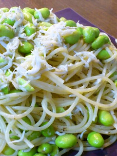 しらすと枝豆のペペロンチーノパスタ-レシピのメイン写真