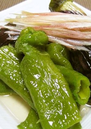 なすと万願寺とうがらしの揚げ煮-レシピのメイン写真