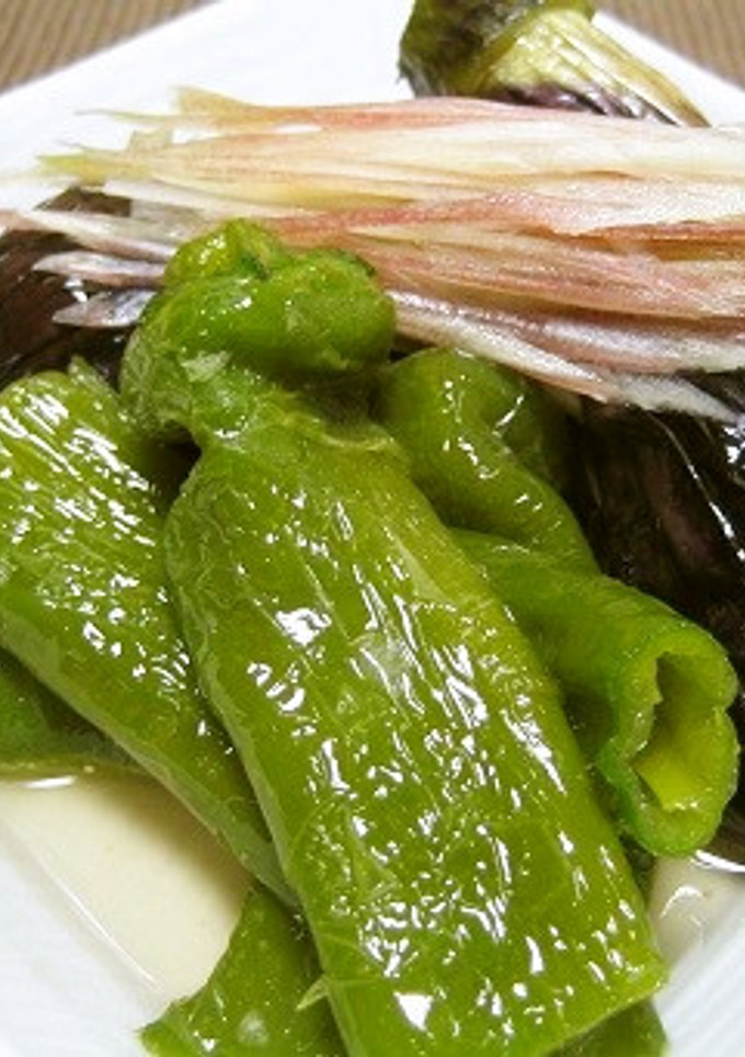 なすと万願寺とうがらしの揚げ煮-レシピのメイン写真