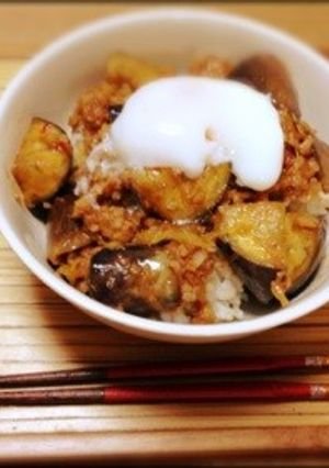 なすのピリ辛味噌丼-レシピのメイン写真