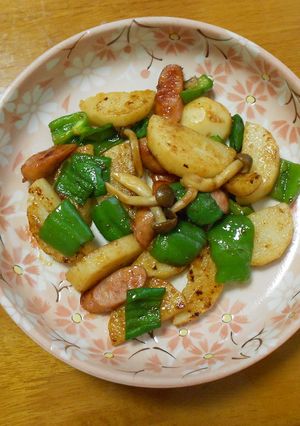 長いもの炒め物-レシピのメイン写真