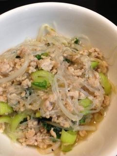 春雨と鶏ひき肉の炒めあんかけ-レシピのメイン写真