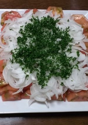 ドカンとトマト大量消費サラダ-レシピのメイン写真