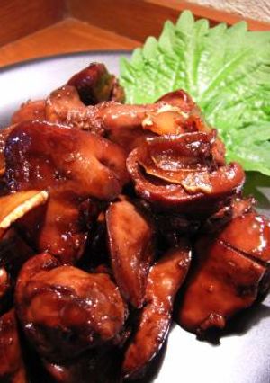 酒の肴♪コクうま艶肌！鶏レバーワイン煮-レシピのメイン写真