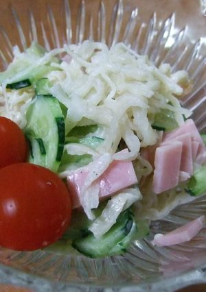 切干大根で節約サラダ・・・-レシピのメイン写真