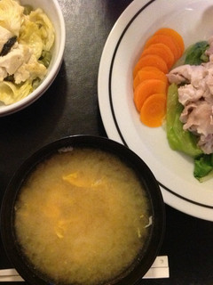 ツナ缶で。ツナたま味噌汁-レシピのメイン写真