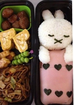 ミッフィーおやすみキャラ弁-レシピのメイン写真