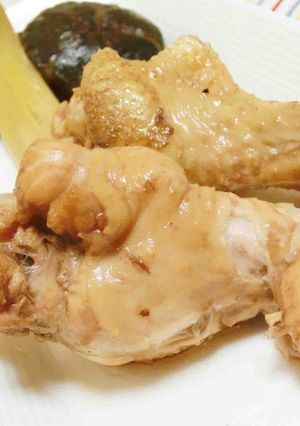 【圧力鍋】鶏手羽とどんこの赤ワイン煮-レシピのメイン写真
