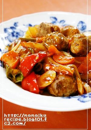 肉巻きトマトで♡酢豚風-レシピのメイン写真