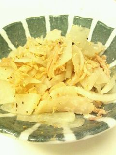 大根とツナのごま風味炒め-レシピのメイン写真