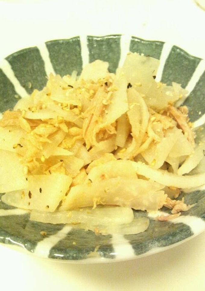 大根とツナのごま風味炒め-レシピのメイン写真