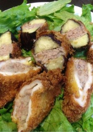 美味しいよ！なす＆はんぺんのはさみ揚げ♪-レシピのメイン写真