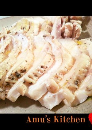 レンジで6分！簡単お洒落な鶏ハム♡-レシピのメイン写真
