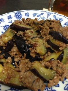 ひき肉と茄子の味噌炒め☆俺スタイル-レシピのメイン写真