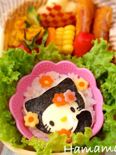 黒猫キティちゃん♪キャラ弁-レシピのメイン写真