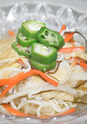 湯葉とこんにゃく素麺の酢の物-レシピのメイン写真