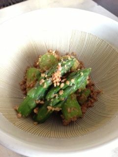 アスパラの胡麻和え-レシピのメイン写真