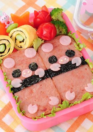 ブタさんのスパム®デコ弁当-レシピのメイン写真