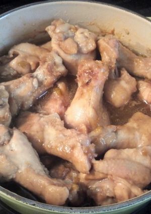 梅ジャムで鶏手羽元照り焼き-レシピのメイン写真