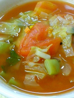 冷蔵庫の中の野菜たっぷりスープ-レシピのメイン写真