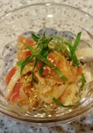 トマトの夏サラダ そうめんトッピングにも-レシピのメイン写真