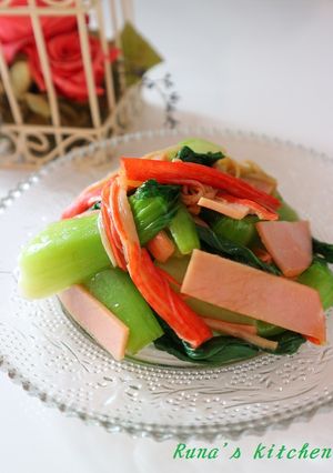 さっぱり♬チンゲン菜の冷た～い中華サラダ-レシピのメイン写真