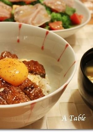 うなとろ丼-レシピのメイン写真