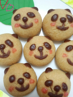 ♡子供が喜ぶ!!!簡単パンダクッキー♡-レシピのメイン写真