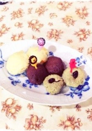 ひとくち3色蒸しパン-レシピのメイン写真