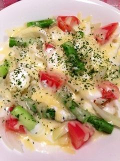 レンジで簡単♪野菜のとろとろチーズ焼き-レシピのメイン写真