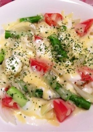 レンジで簡単♪野菜のとろとろチーズ焼き-レシピのメイン写真