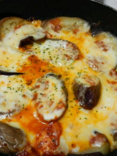 鉄板料理☆フライパンde茄子チーズ-レシピのメイン写真