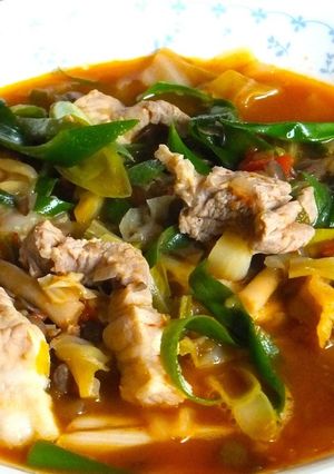 豚肉の韓国風スープ-レシピのメイン写真