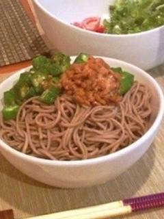 オクラ納豆そば-レシピのメイン写真