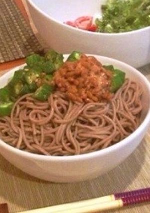 オクラ納豆そば-レシピのメイン写真