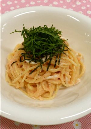 クリームたらこスパゲティ-レシピのメイン写真