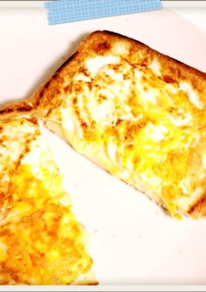 【朝トースト】タマゴチーズ内包サンド-レシピのメイン写真