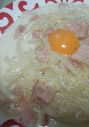 ヘルシーカルボナーラ風おうどん-レシピのメイン写真