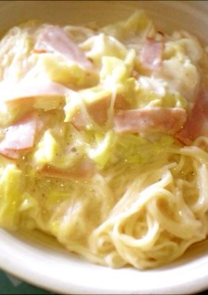 そうめんでアレンジ☆白菜のクリーム煮-レシピのメイン写真