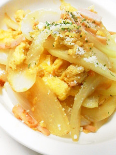 朝食に新玉葱と卵の炒め物☆コンソメバター-レシピのメイン写真
