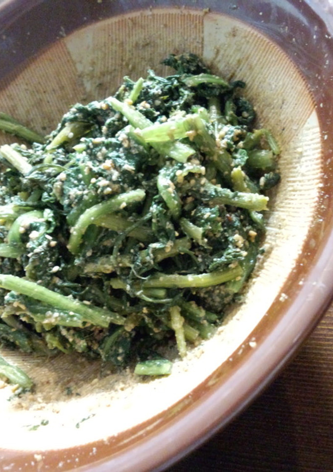 春菊とほうれん草のごますぎごま和え-レシピのメイン写真
