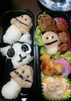 キャラ弁　なめことモウハン-レシピのメイン写真