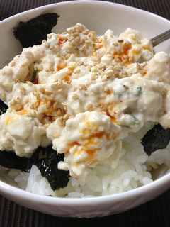 夏に!朝ごはんに!1人飯★豆腐だけ丼-レシピのメイン写真