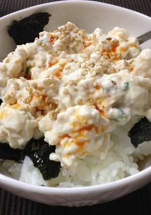 夏に！朝ごはんに！1人飯★豆腐だけ丼-レシピのメイン写真